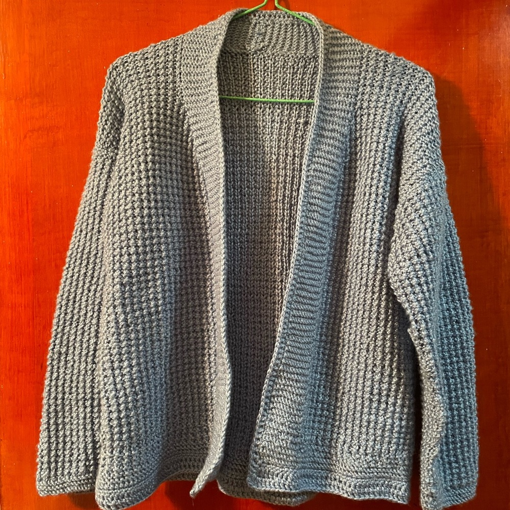 Handmade wool sweater and 100% wool ! It was made by my grandmother.
